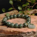 Green Jade Bracelet with Pixiu - Invite Wealth & Calming Energies - Image 7