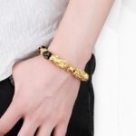 Gold-Plated Double Pixiu Bracelet - Extreme Wealth & Protection - Image 3