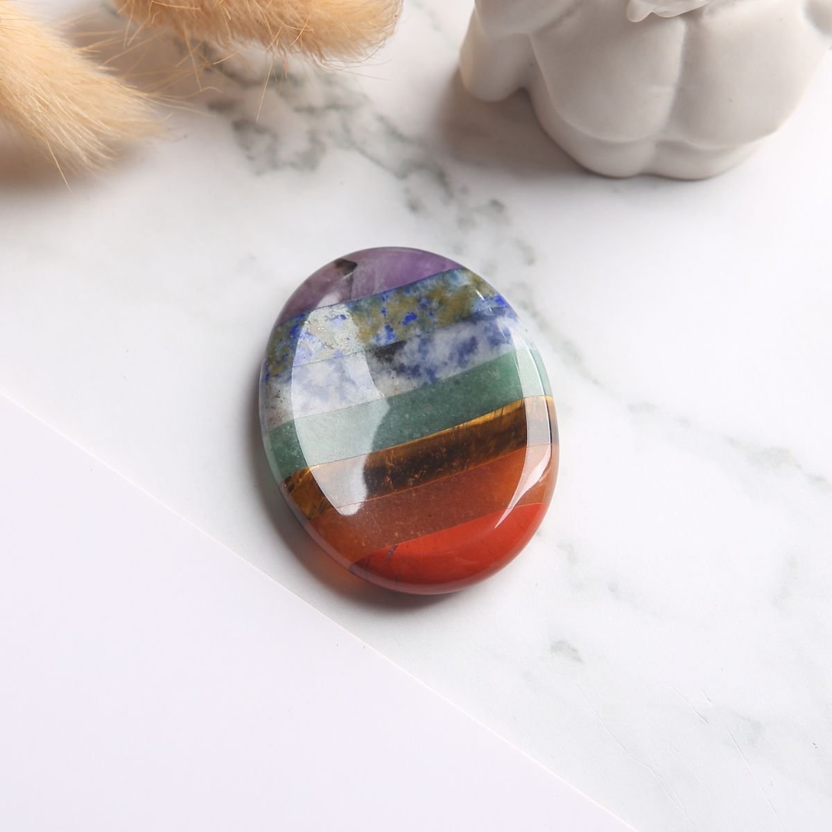 7ChakraWorryStone1_45fc6903-2b2a-496b-8b78-9f0af877b640.jpg 7 Chakra Worry Stone - For Anxiety & Stress - Image 1
