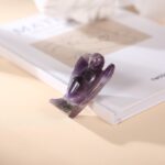 Amethyst Guardian Angel Statue - Crystal Angel Ornament - Image 2