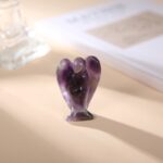 Amethyst Guardian Angel Statue - Crystal Angel Ornament - Image 3