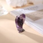 Amethyst Guardian Angel Statue - Crystal Angel Ornament - Image 4