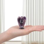 Amethyst Guardian Angel Statue - Crystal Angel Ornament - Image 5