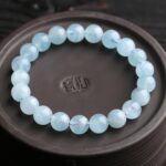 Blue Aquamarine Calming Bracelet - Grounding & Soothing - Image 9