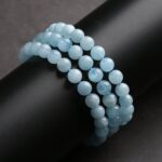 Blue Aquamarine Calming Bracelet - Grounding & Soothing - Image 10