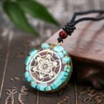 Archangel Metatron Orgonite Pendant - Turquoise Necklace - Image 2