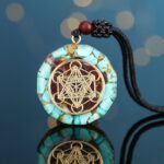 Archangel Metatron Orgonite Pendant - Turquoise Necklace - Image 4