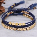 Blue Copper Beads Bracelet Set - Image 3