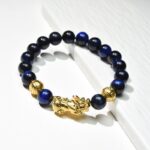 Blue Tiger Eye Pixiu Bracelet - Wealth & Confidence