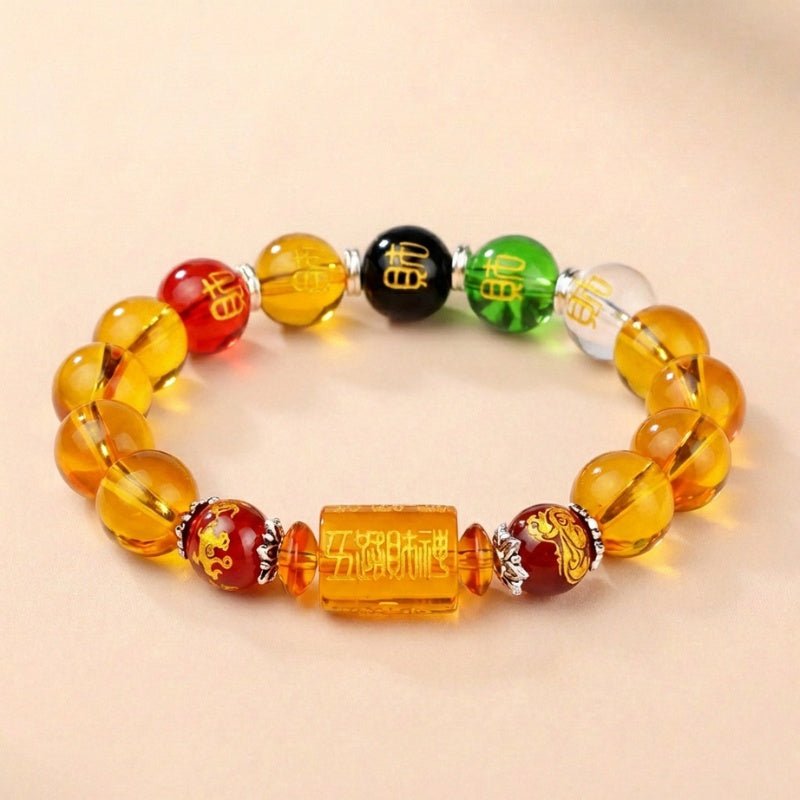 Citrine the God of Wealth Bracelet & The 5 Element Crystals - Image 1