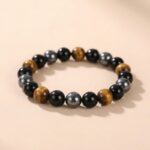 Triple Protection Bracelet - Tiger’s Eye, Obsidian, Hematite