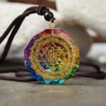Chakra Orgonite Necklace - Balances Orgone Energy & EMF Protection - Image 6