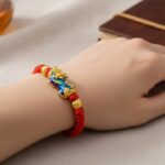 Color-Changing Pixiu Bracelet - Tibetan Red String - Image 4