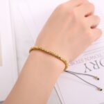 Copper Beads Harmony & Healing Bracelet - Gold Colored Copper Beads - Image 5