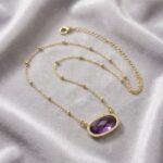 Crystal Pendant Necklace - Amethyst, Tiger Eye, Rose Quartz, Green Aventurine - Image 2