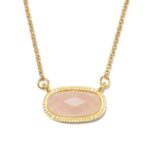 Crystal Pendant Necklace - Amethyst, Tiger Eye, Rose Quartz, Green Aventurine - Image 5