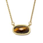 Crystal Pendant Necklace - Amethyst, Tiger Eye, Rose Quartz, Green Aventurine - Image 6