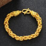 Double-Headed Golden Dragon Luck Bracelet - Image 6