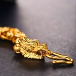 Double-Headed Golden Dragon Luck Bracelet - Image 3