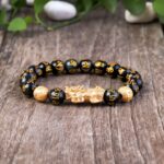 Feng Shui Bracelet - Pixiu Black Obsidian Bracelet for Wealth - Image 8