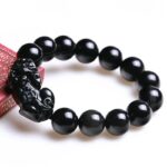 Black Obsidian Pixiu Bracelet - Wealth Protection - Image 3