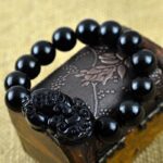 Black Obsidian Pixiu Bracelet - Wealth Protection - Image 4