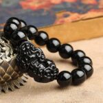 Black Obsidian Pixiu Bracelet - Wealth Protection - Image 5