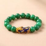 Green Jade Pixiu Bracelet - Abundance & Protection