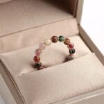 Tourmaline Ring - Natural Healing Crystal Bead Rings - Image 2