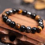 Triple Protection Bracelet - Tiger’s Eye, Obsidian, Hematite - Image 5