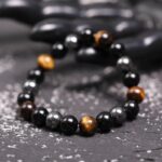 Triple Protection Bracelet - Tiger’s Eye, Obsidian, Hematite - Image 4