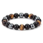 Triple Protection Bracelet - Tiger’s Eye, Obsidian, Hematite - Image 6