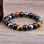 Triple Protection Bracelet - Tiger’s Eye, Obsidian, Hematite - Image 7