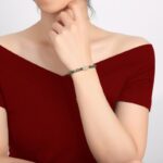 Hetian Jade Peridot Lucky Bamboo Bracelet - Image 6