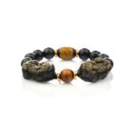 Natural Gold Obsidian Double Pixiu Bracelet - Image 6
