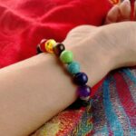 7 Chakra Lava Stone Bracelet - Essential Oil Diffuser - Image 5