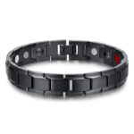 Magnetic Therapy Bracelets - Black, Silver, Gold - Image 3