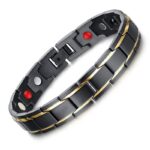 Magnetic Therapy Bracelets - Black, Silver, Gold - Image 4