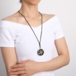 Black Tourmaline Metatron’s Cube Orgonite Protection Necklace - Image 5