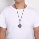 Black Tourmaline Metatron’s Cube Orgonite Protection Necklace - Image 6