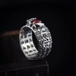 Natural Garnet Pixiu Ring - Feng Shui Wealth Ring - Image 13