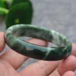 Pure Jade Bangle Bracelet - Healing & Protecting - Image 2