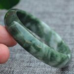 Pure Jade Bangle Bracelet - Healing & Protecting - Image 3