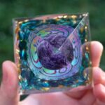 Amethyst Orgonite Pyramid - Orgone Energy Generator - Image 2