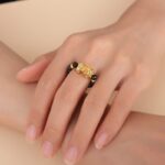 Pixiu Black Obsidian Wealth Ring - Image 8