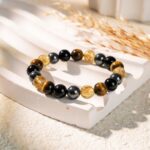 Exclusive:  Quadruple Protection Bracelet - Tiger’s Eye, Obsidian, Hematite, Citrine - Image 3