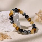 Exclusive:  Quadruple Protection Bracelet - Tiger’s Eye, Obsidian, Hematite, Citrine - Image 4