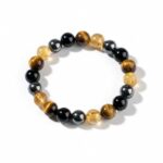 Exclusive:  Quadruple Protection Bracelet - Tiger’s Eye, Obsidian, Hematite, Citrine - Image 6
