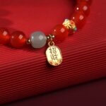 Red Agate Good Fortune Bracelet - Image 9