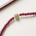 Red Garnet Beads Fu Wealth Bracelet - Image 3